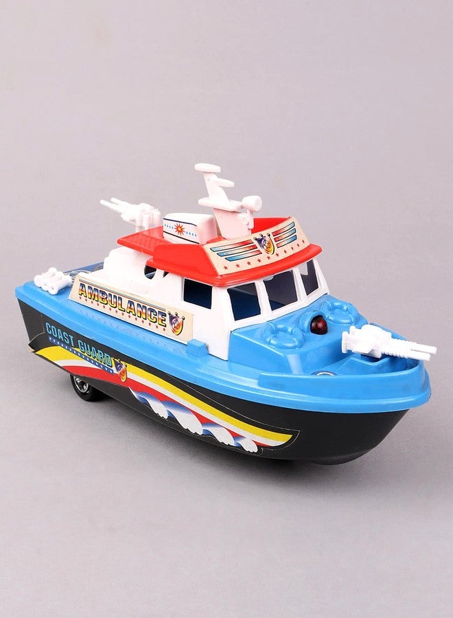 Shinsei Patrol Boat Maintenance Free Pullback Spring Action Race Toy Gift for Boys 3+ Years. Strong ABS Plastic, NO Sharp Edges, BIS Certified. Pack of 1, Color Red - Image 2